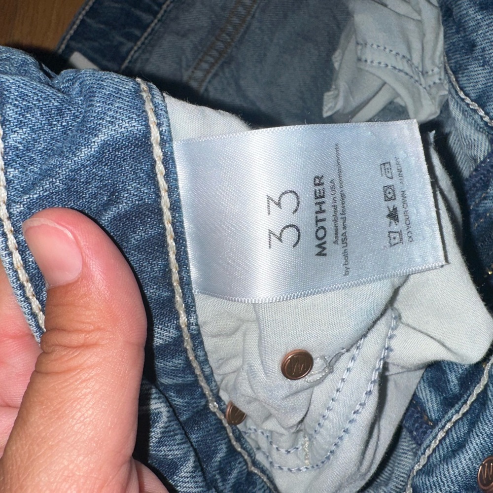 MOTHER Blue Flared High-Rise Jeans - Picture 6 of 6